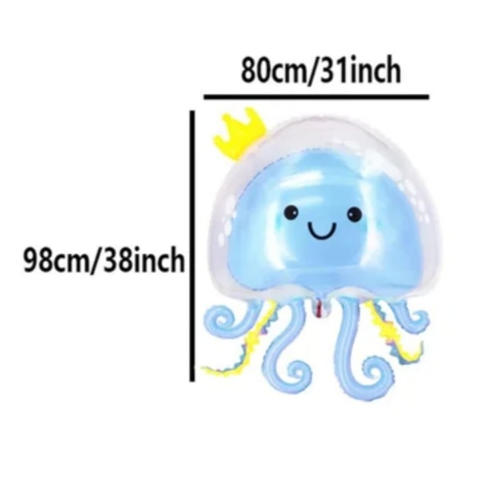 Octopus Double Bubble Deco Balloon-Blue 1 Octupus Double Bubble Deco Balloon Blue