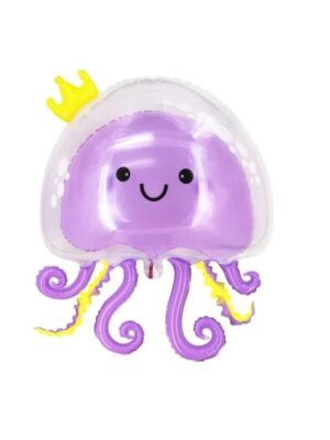 Octupus Double Bubble Deco Balloon Purple