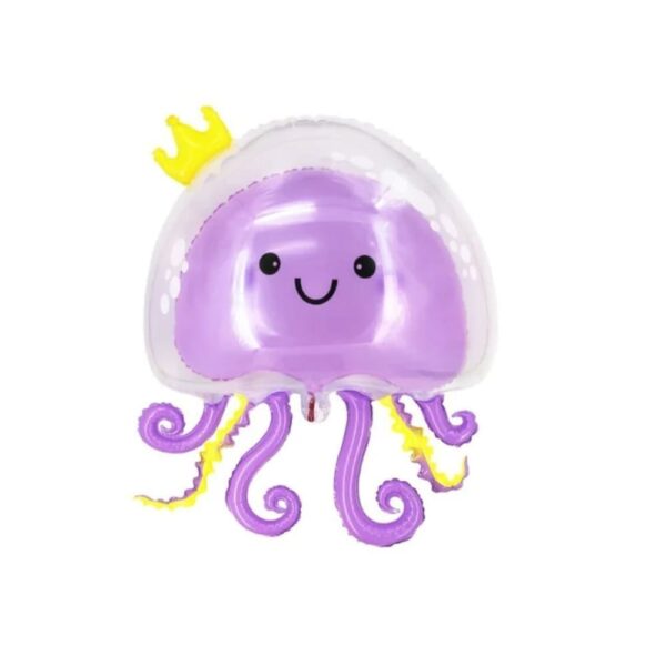 Octupus Double Bubble Deco Balloon Purple