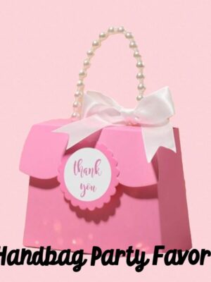 Pink Handbag Shaped Favor Boxes