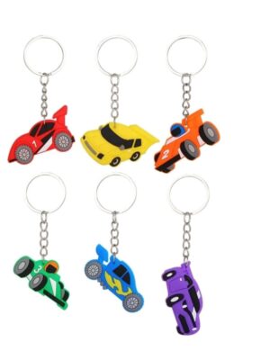 Racing Car Keyrings Party Favors 6 Piece (1)