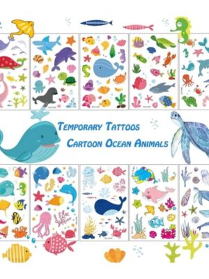 Sea Animals Temporary Tattoos