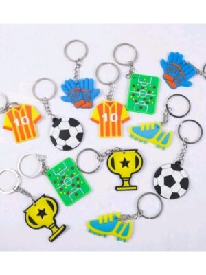 Soccer Key Rings Party Favors 6 Piece