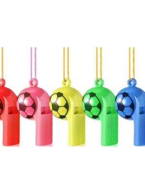 Soccer Whistles Party Favors 5 Piece