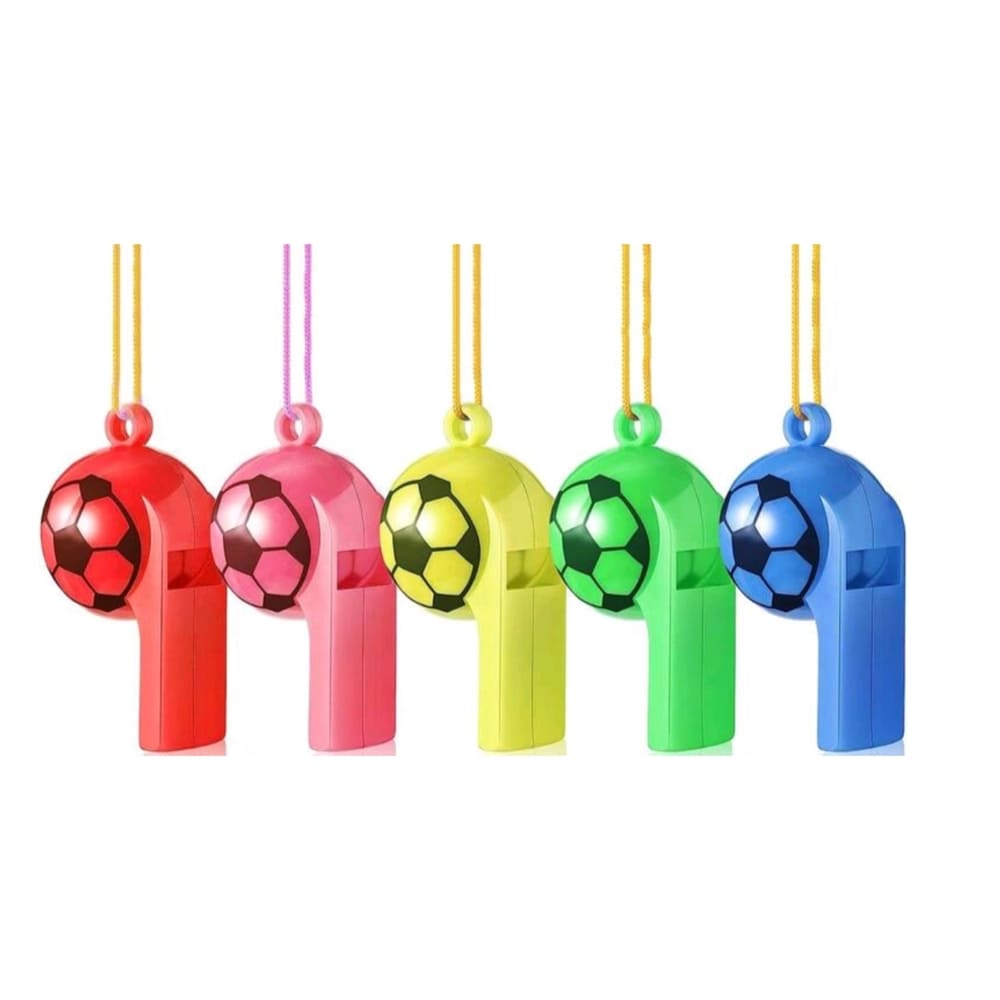 Soccer Party Favors Whistles-10 Piece 1 Soccer Whistles Party Favors 5 Piece