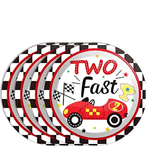 Two Fast Paper Plates Large