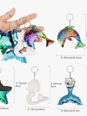 Under The Sea Sequin Key Holders 4 Piece