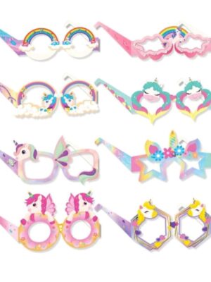 Unicorn Paper Glasses 8 Piece