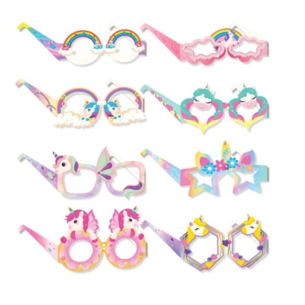 Unicorn Paper Glasses 8 Piece