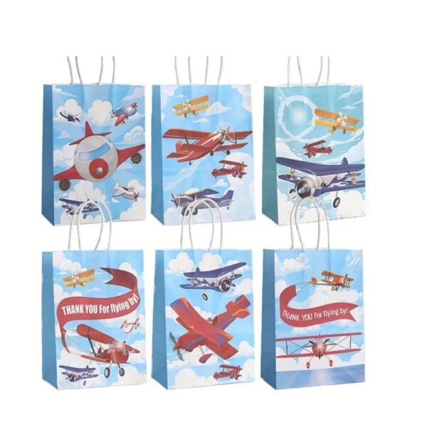 Airplane Party Favor Bags 6 Piece