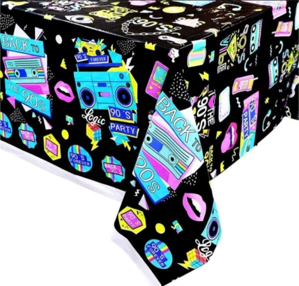 Back To The 90 Disposable Table Cloth