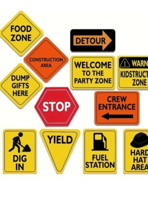 Construction Party Signs
