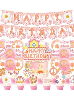 Flower Power Party Decoration Set