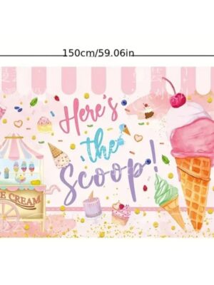 Ice Cream Party Backdrop