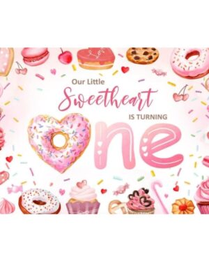 Our Little Sweetheart Is Turning One Candy Birthday