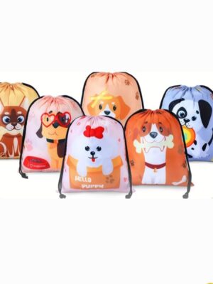 Paw Party Drawstring Bags