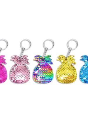 Pineapple Sequin Keyrings Party Favors