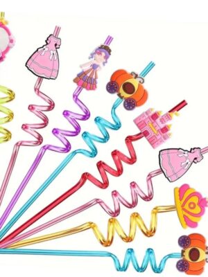 Princess Themed Reuasable Straws