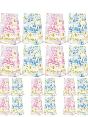 Princess and Prince Party Favor Bags 12 Piece