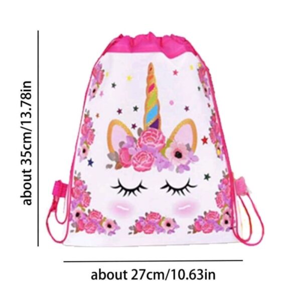Unicorn Drawstring Bags Dimensions