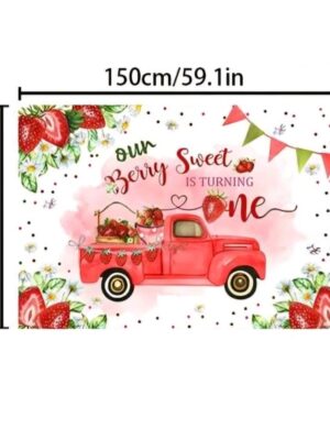Our Berry Sweet is Turning One Backdrop