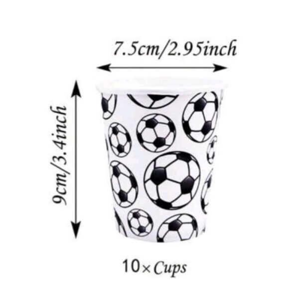 Soccer Paper Cups 10 Piece
