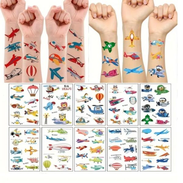 Airplane Temporary Tattoos