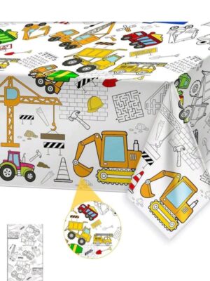 Construction colourin Table Cloth