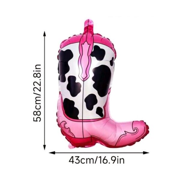 Cow Girl Boot Decorative Balloon