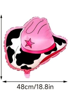 Cow Girl Hat Shaped Foil Balloon