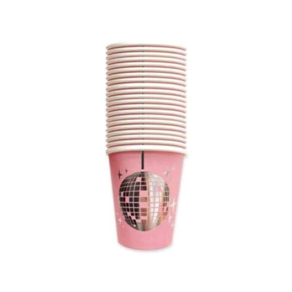 Disco Pink Paper Cups