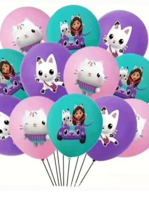 Gabby Dollhouse Latex Balloons 12 Piece