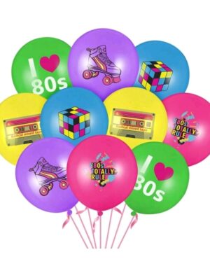 I love The Eighties Themed Latex Balloons