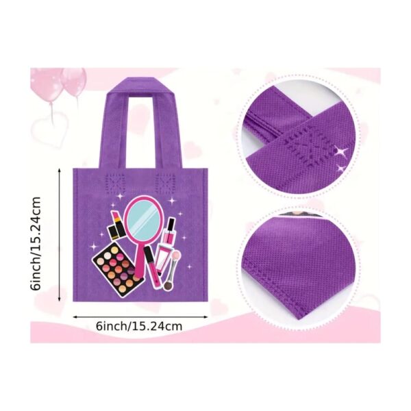 Makeup Party Tote Bags Dimensions