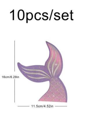 Mermaid Tail Shaped Napkin 10 Piece