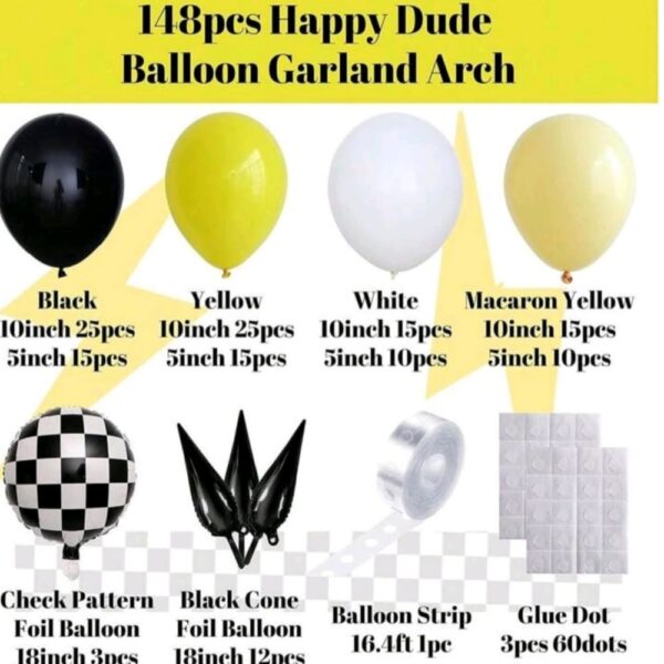 One Happy Dude Balloon Garland Kit Quantity