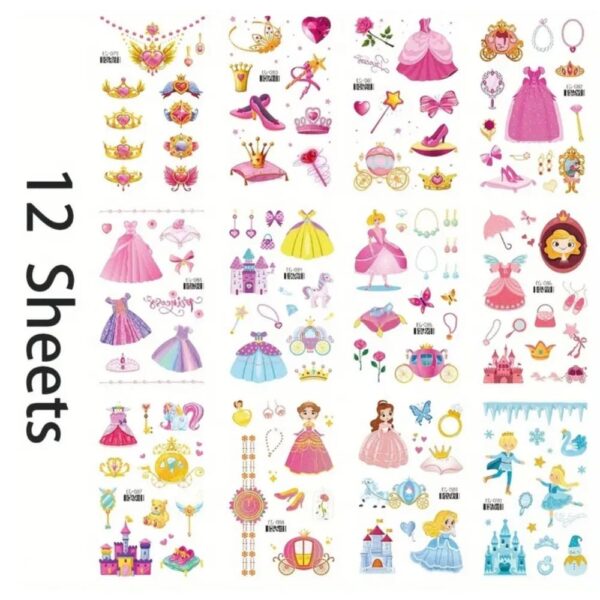 Princess Temporary Tattoos