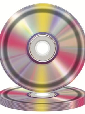 Retro CD Paper Plates 1990