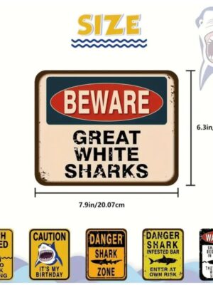 Shark Party Decorations 6 Piece