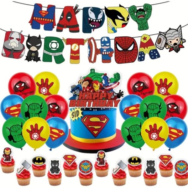 Super Hero Party Decoration Set