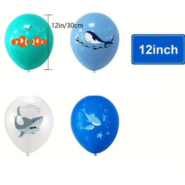 Under The Sea Latex Balloons 8 Piece