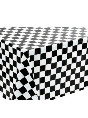 Black And White Checkered Table Cloth