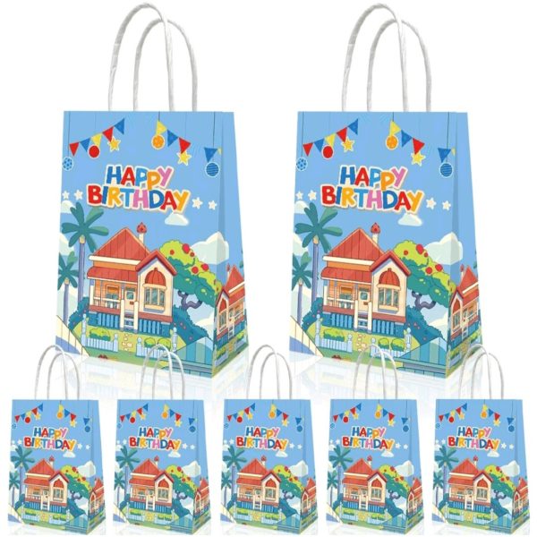 Bluye Themed Favor Bags 6 Piece