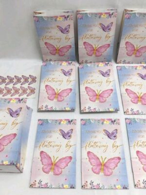 Butterfly Favor Bags Thank you for fluttering by