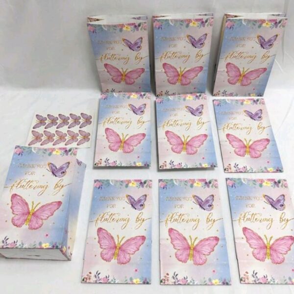 Butterfly Favor Bags Thank you for fluttering by