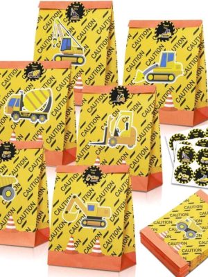 Construction Party Favor Bags 6 Piece