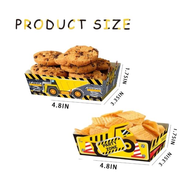 Constructions Snack Trays 6 Piece