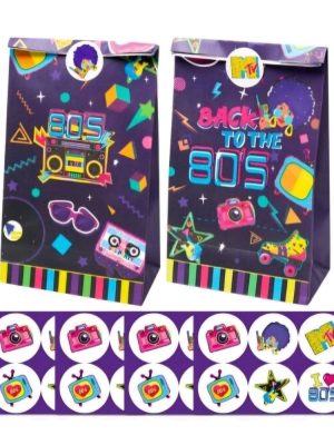 Eigthies Dicso Themed Party Favor Bags