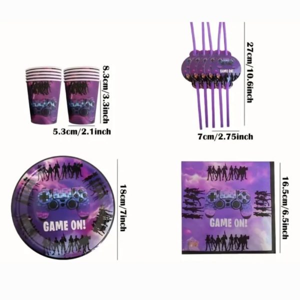 Fortnite Disposable Tableware Set 40 Piece
