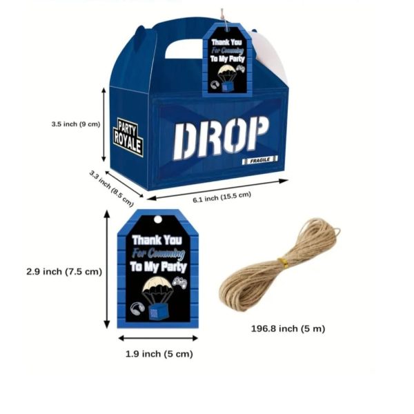 Fortnite Party Favor Boxes Drop 6 Piece